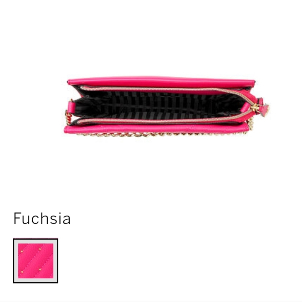 NWT - Fuchsia Studded V-Quilt 24/7 Crossbo… - Picture 3 of 4